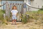 Caramelo Smocked Boat Short Set