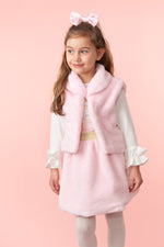 Caramelo Cosy Carriage Faux Fur Skirt Set