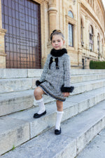 Naxos AW24 Girls Chanel Black Tweed Dress