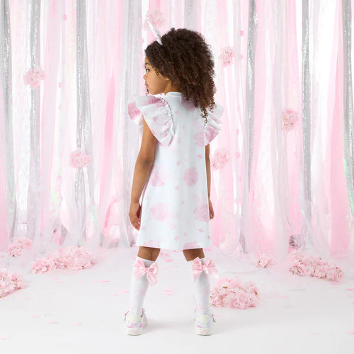 A Dee Sweat Dress With Large Bow Detail