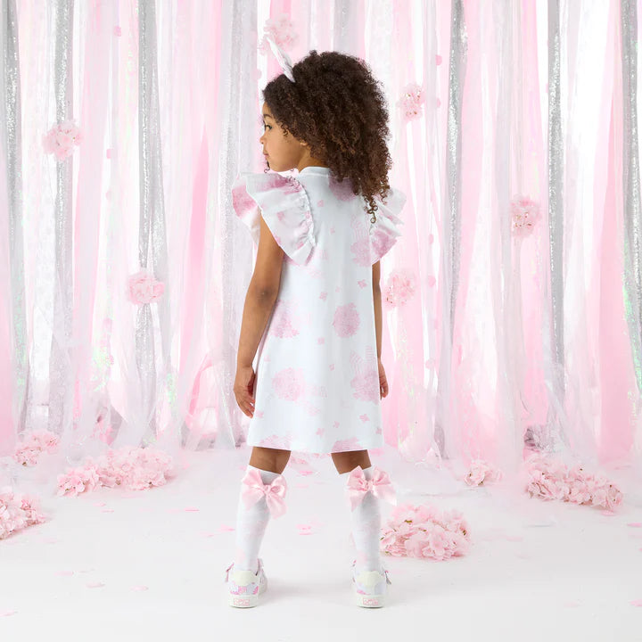 A Dee Sweat Dress With Large Bow Detail