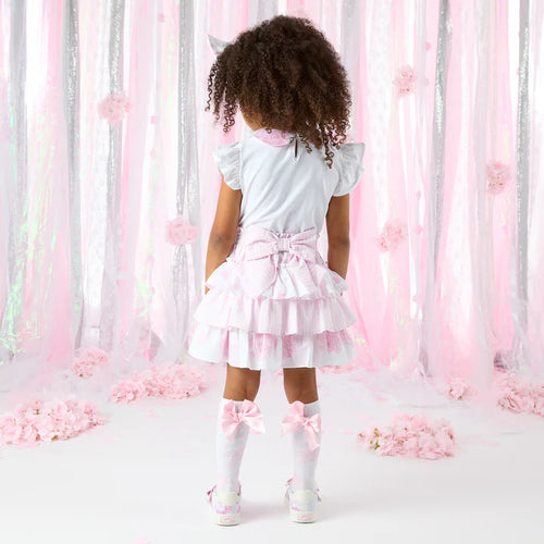 A Dee Hydrangea Frill Skirt Set