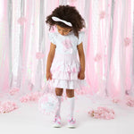 A Dee Hydrangea Frill Skirt Set