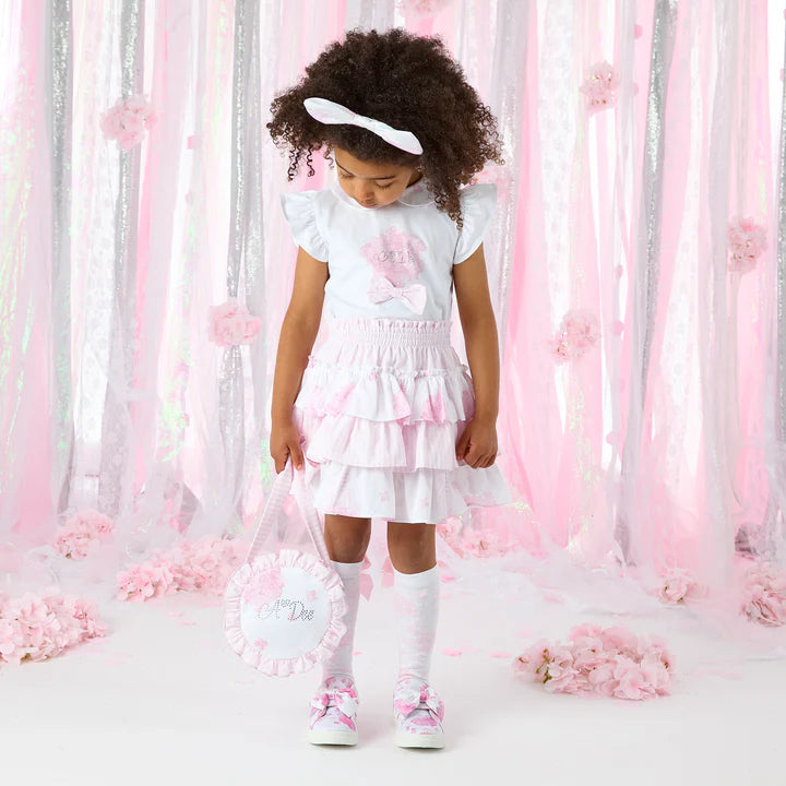 A Dee Hydrangea Frill Skirt Set