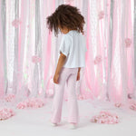 A Dee Flare Legging Set with Crop T-shirt