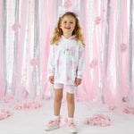A Dee Hydrangea Print Hoody Cycling Short Set