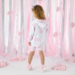 A Dee Hydrangea Print Hoody Cycling Short Set