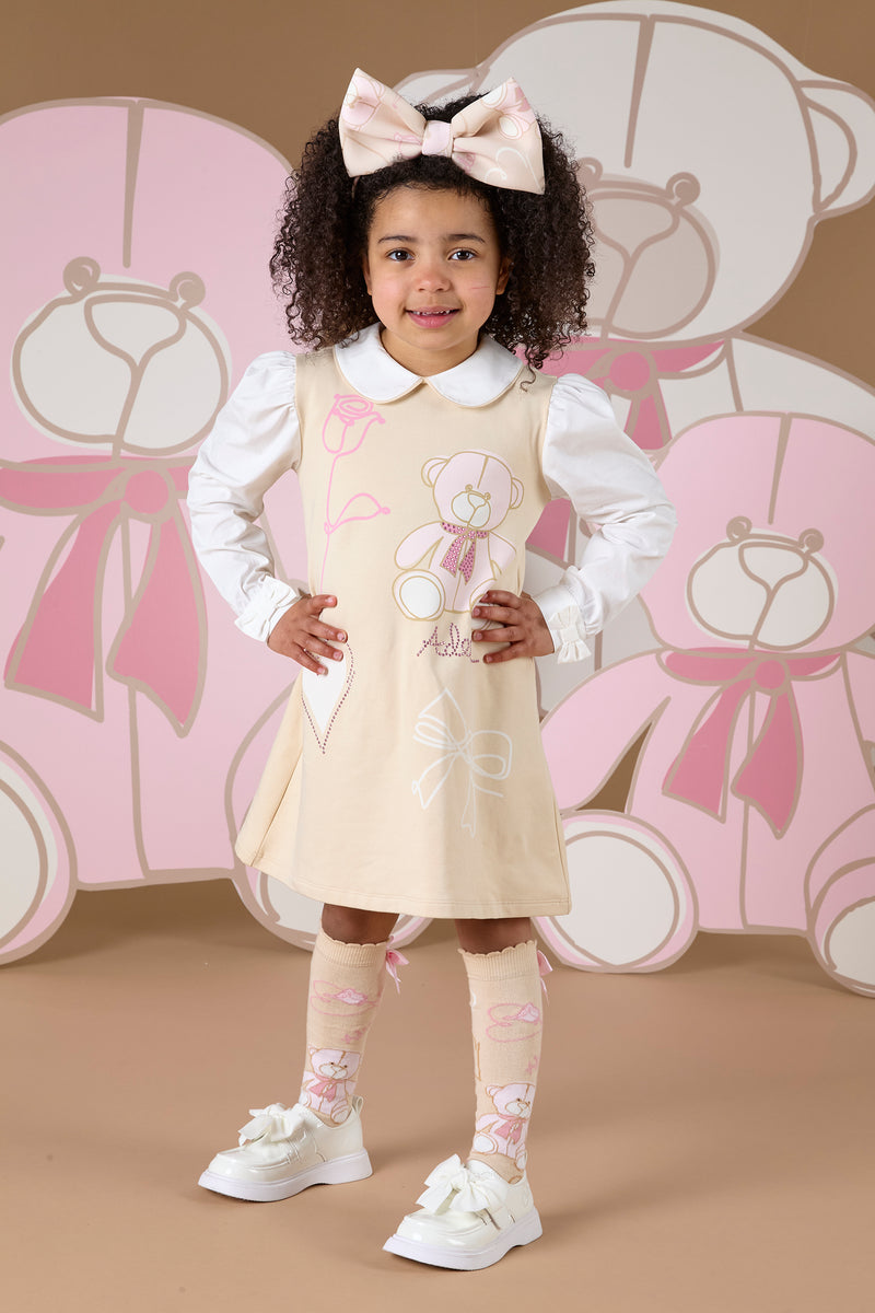 A Dee AW24 Poplin Sleeve Teddy Dress