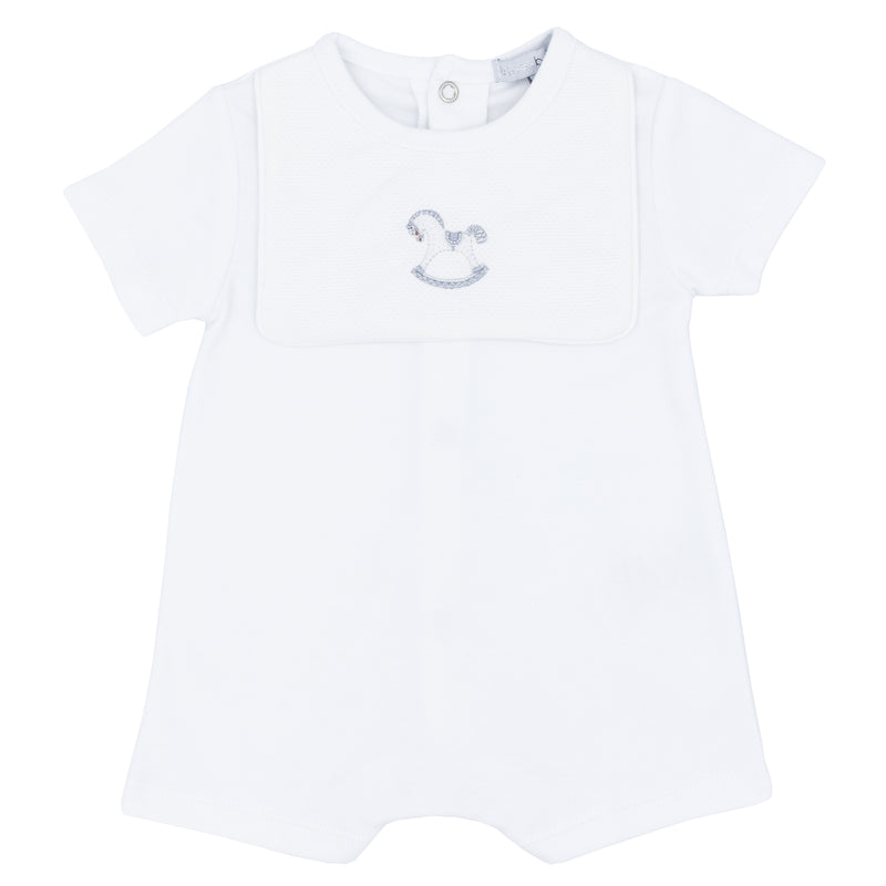 Blues Baby Rocking Horse Romper