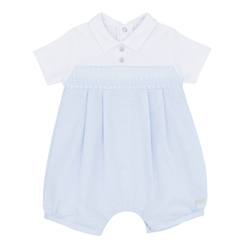 Blues Baby Smocked Romper