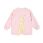 Bonini Logo Sweatshirt With Tape Detail Pink