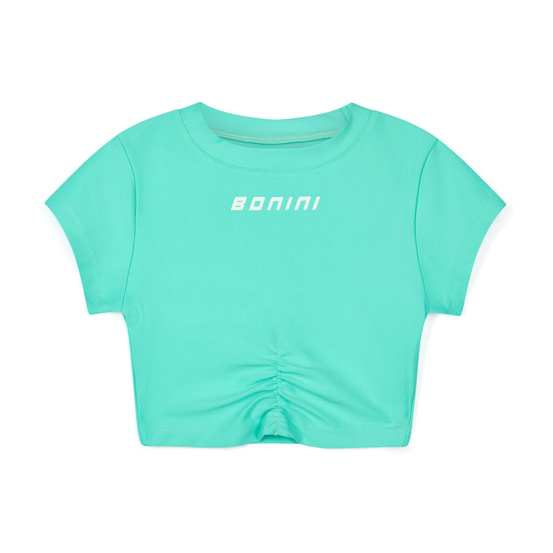 Bonini Short Sleeve Ruched T-Shirt Mint