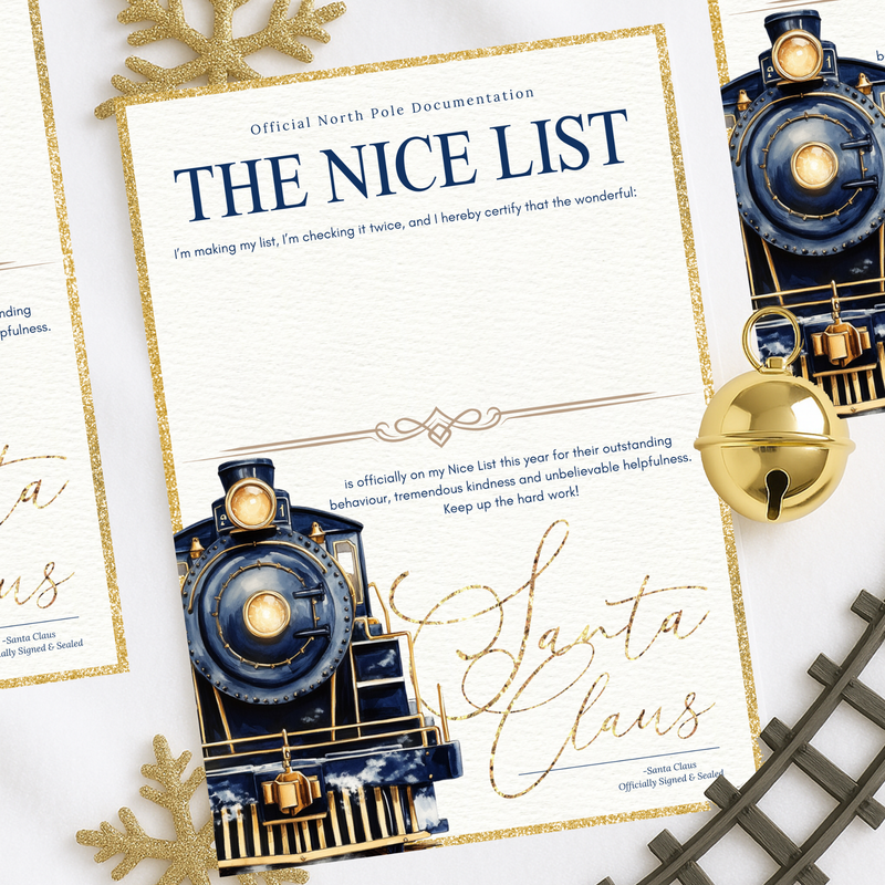 The Nice List Train Letter