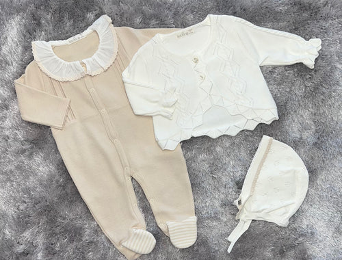 Leo King Baby Grow & Cardigan