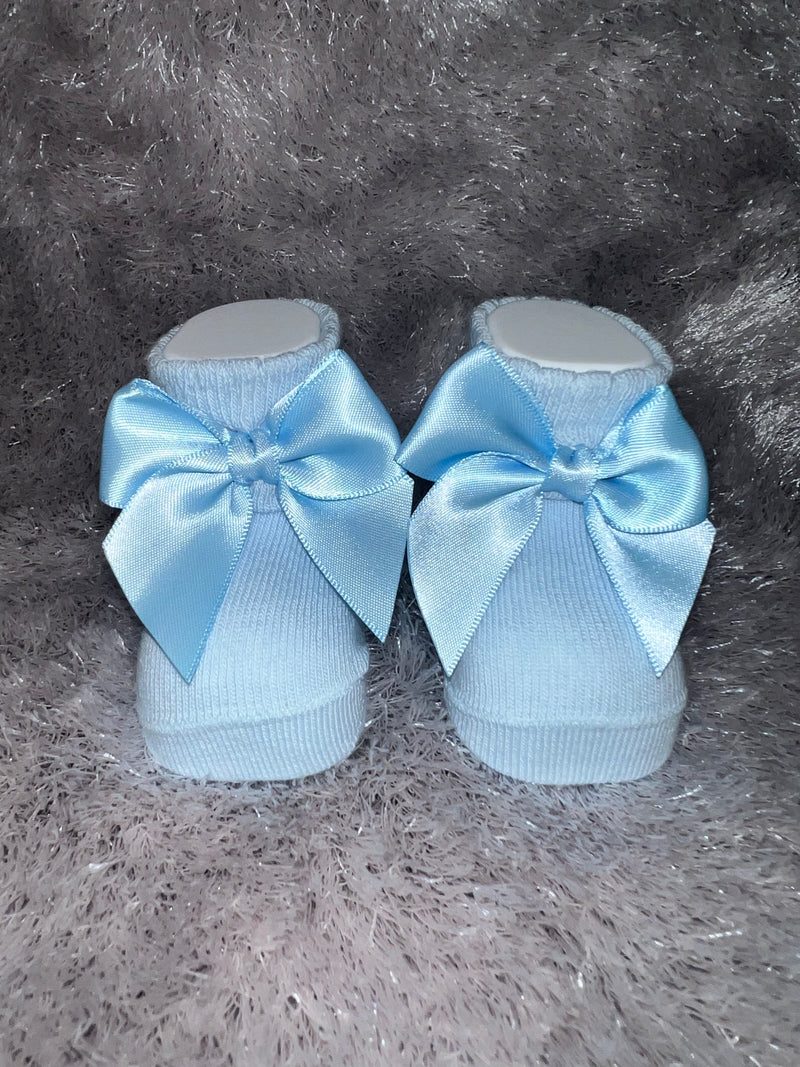 Carlomagno Blue Bow Socks