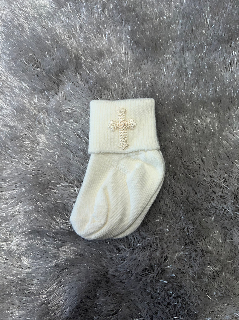Christening Socks (Natural)