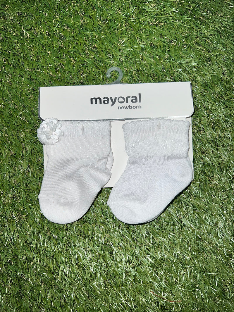 Mayoral Two Pack White Sock