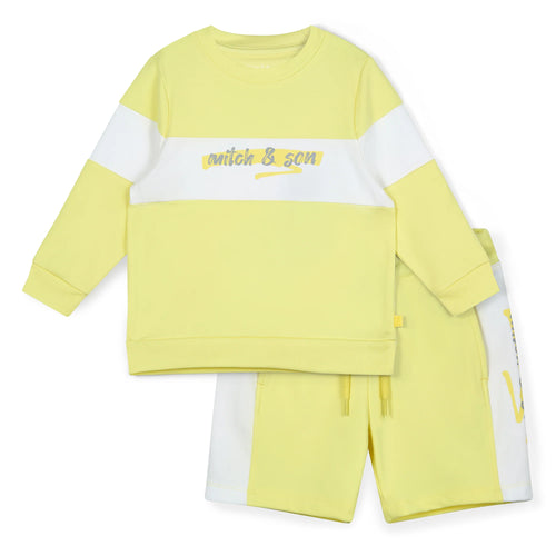 Mitch & Son Panel Sweatshirt and Short Set