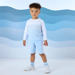 Mitch & Son Gingham Sweatshirt and Short Set