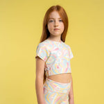 Bonini Crop Sports Top Lemon