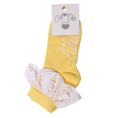 A Dee SS24 Broderie Anglaise Ankle Socks