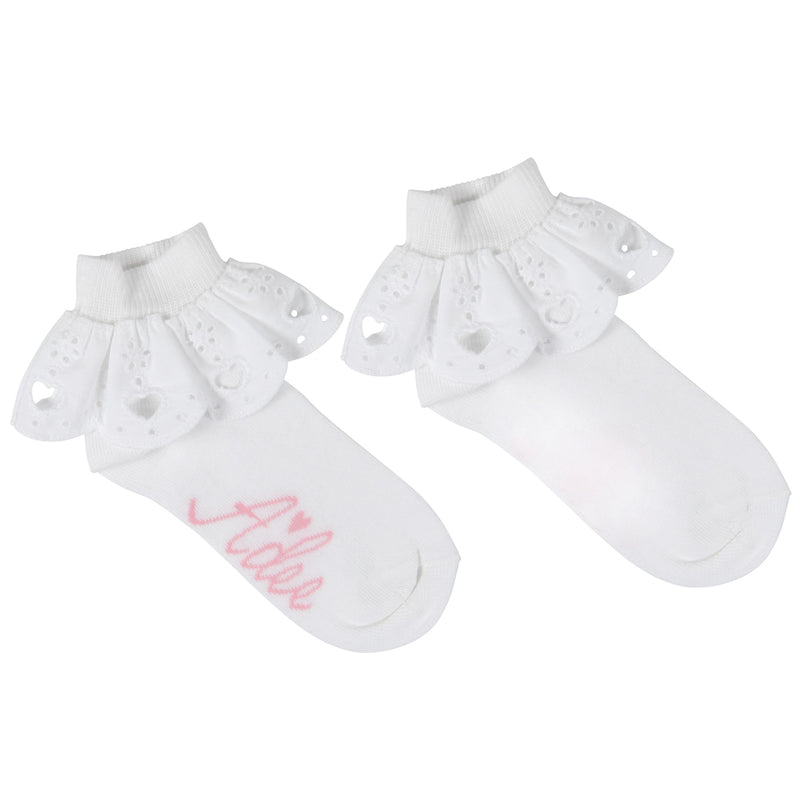 A Dee SS24 Broderie Angalise Ankle Socks