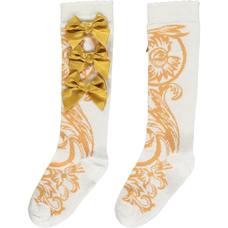 A Dee AW23 Baroque Knee High Socks