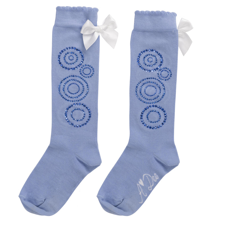 A Dee AW24 Diamante Knee High Socks