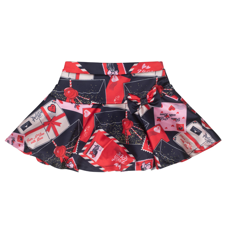A Dee AW24 Envelope Print Skirt Set