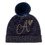A Dee AW24 Knitted Pom Pom Hat