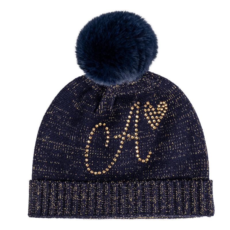 A Dee AW24 Knitted Pom Pom Hat