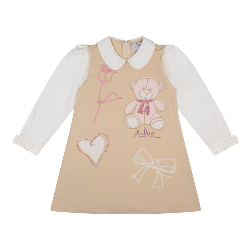 A Dee AW24 Poplin Sleeve Teddy Dress