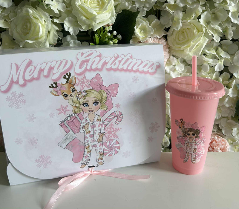 Merry Christmas Personalised Gift Box and Cup
