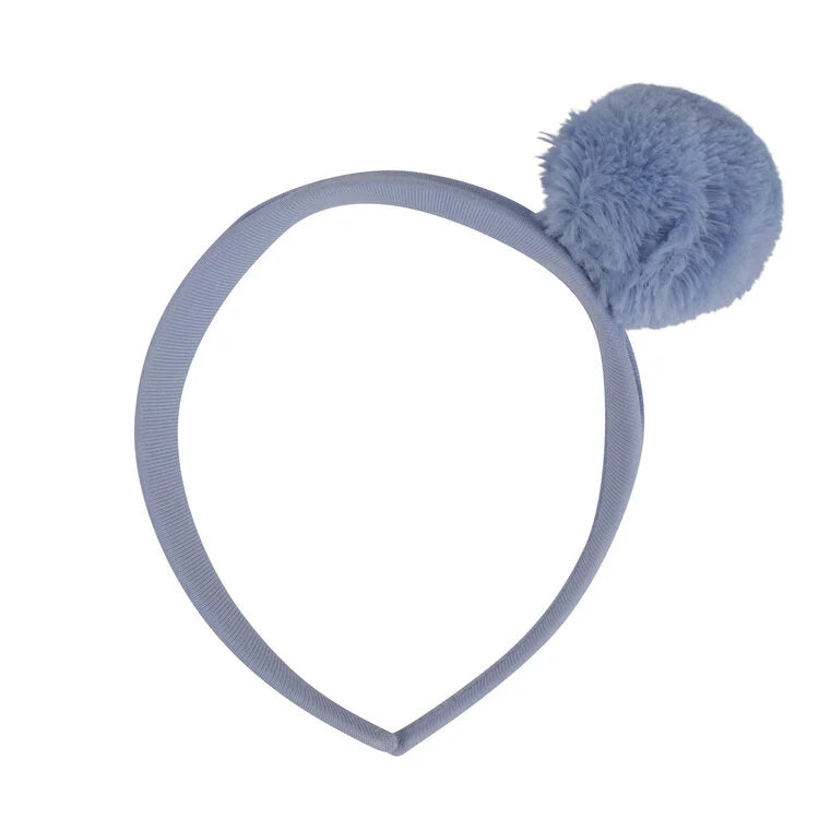 A Dee AW24 Faux Fur Pom Pom Headband