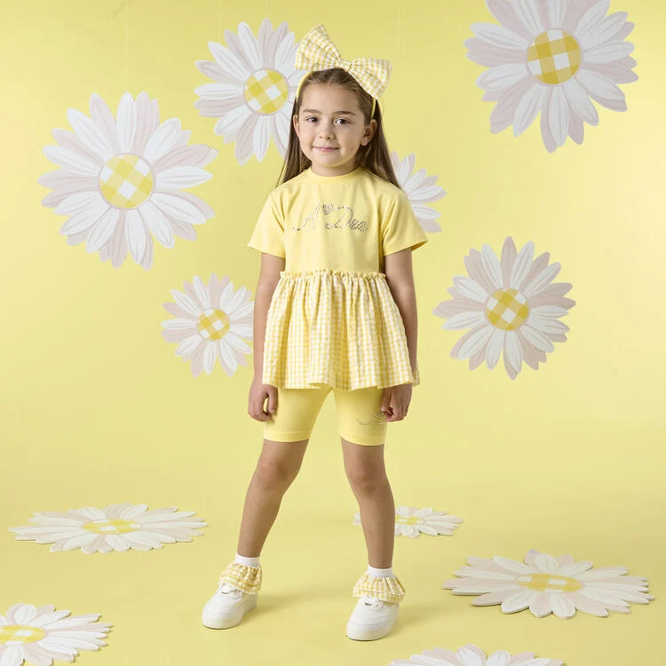 A Dee Seersucker Cycling Short Set