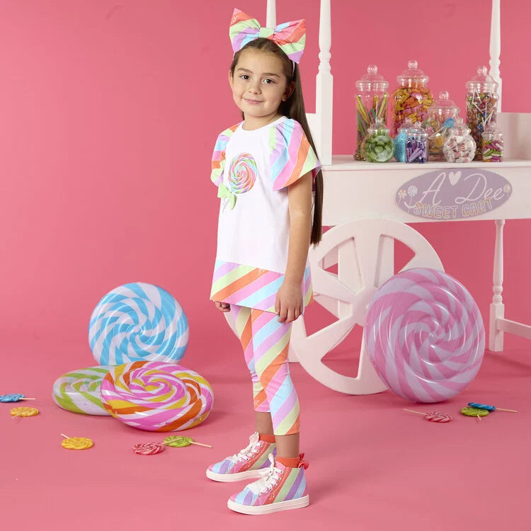 A Dee Stripe Lollipop Legging Set