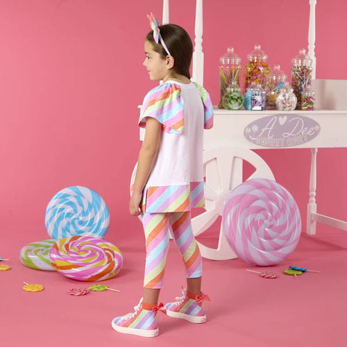 A Dee Stripe Lollipop Legging Set