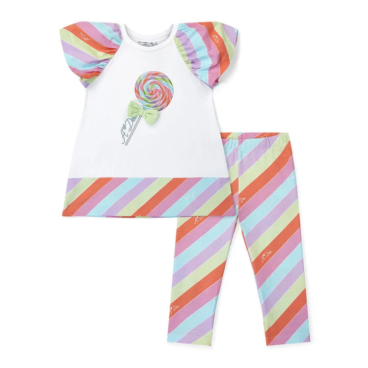 A Dee Stripe Lollipop Legging Set