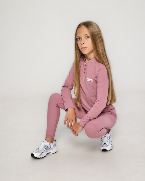 ansandro winter rose legging set quater zip and leggings 