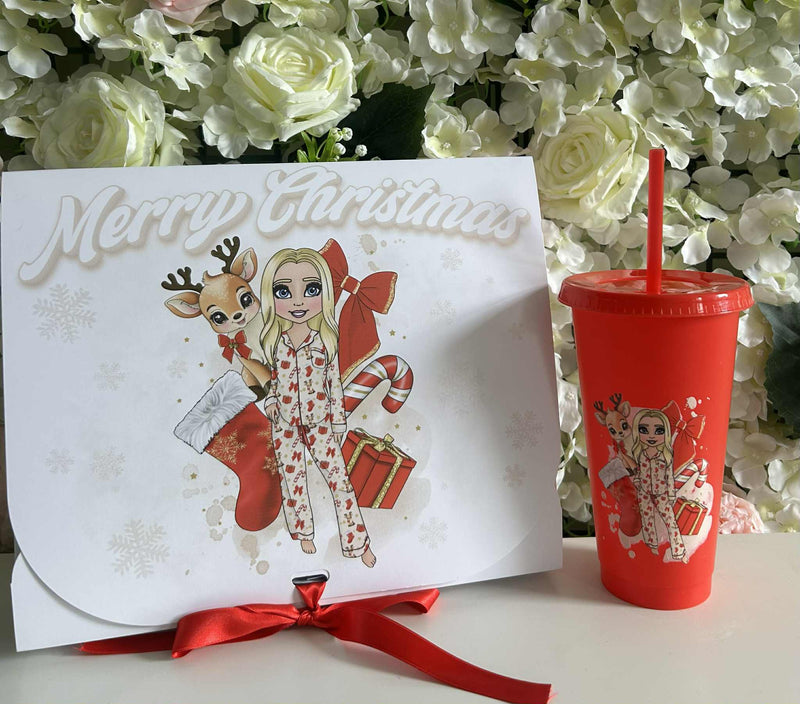 Merry Christmas Personalised Gift Box and Cup