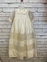 Pretty Originals Long Silk Christening Gown