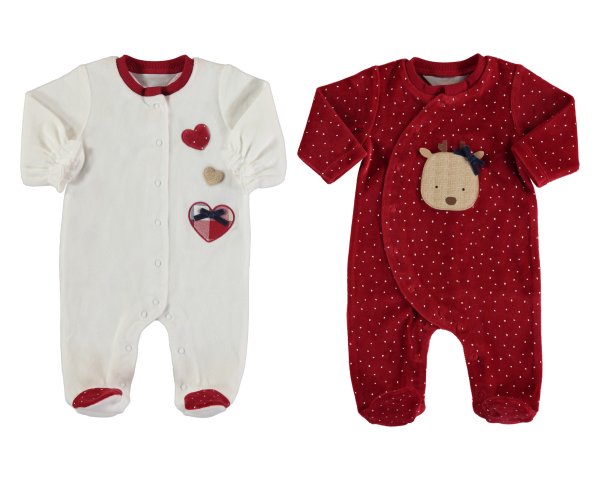 Mayoral AW22 Layette Girls Two Pack All In One