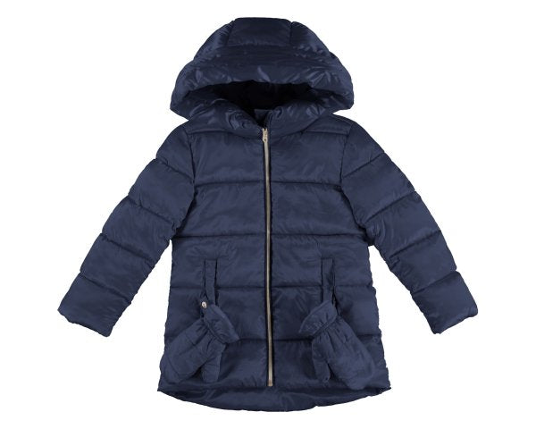 Mayoral AW23 Mini Girl Coat with Mittens