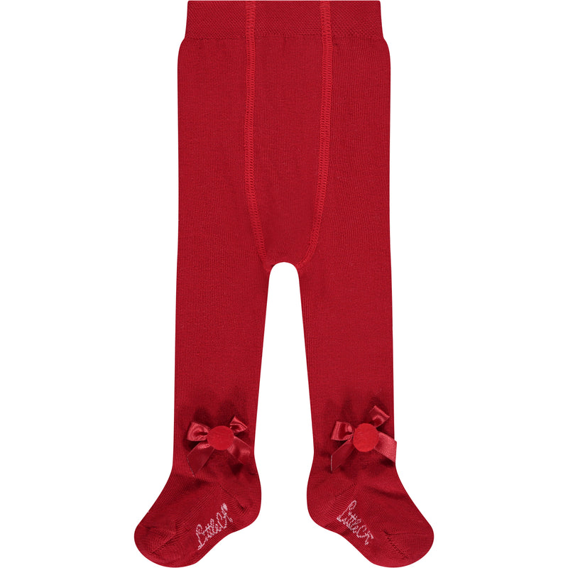 Little A AW22 Bow Tights Fiori