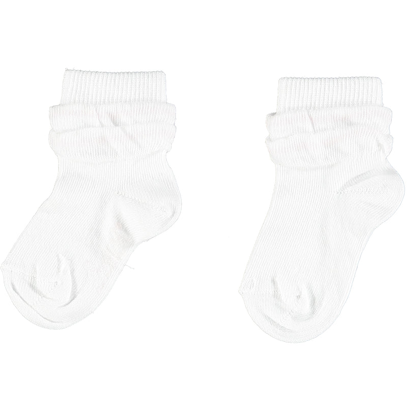 Little A SS21 Frilly Ankle Socks White Janet LS21900 *