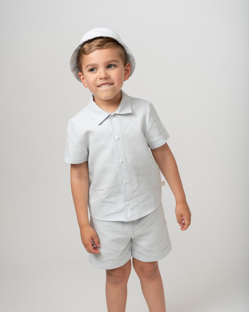 Caramelo Linen Short Set & Hat