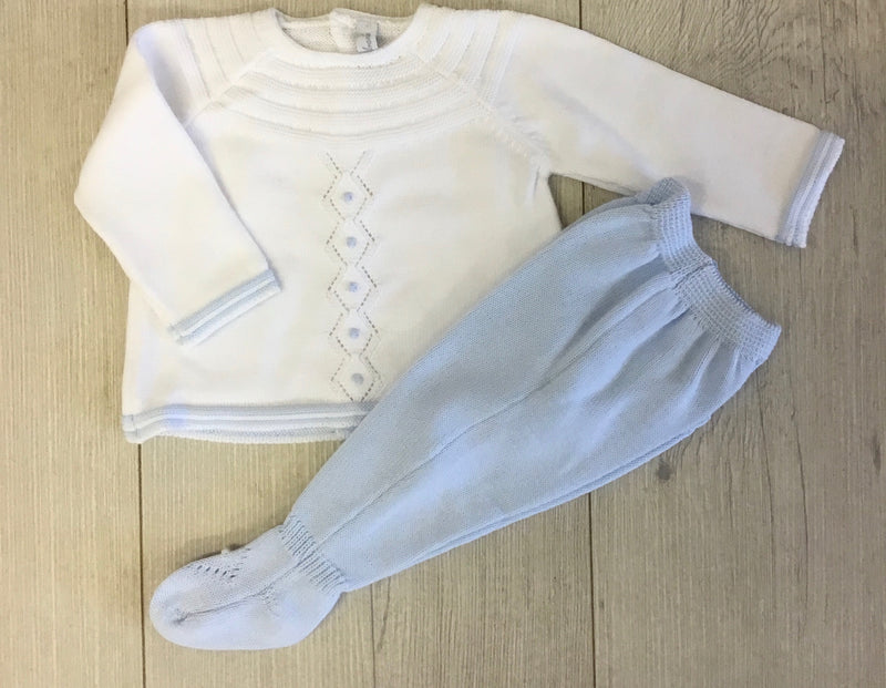 Martin Aranda  Baby Knit Set Blue 10040