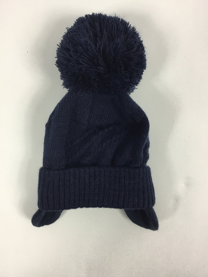 Double Trouble Pom Pom Hat Navy